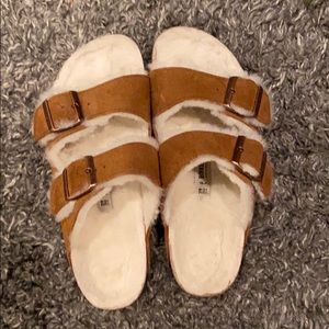 Women's Arizona Suede Shearling Sandals